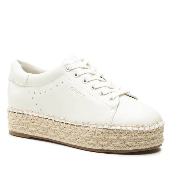Espadrilles Guess - Malee FL6MLE LEA14 WHITE - Espadrilles - Halbschuhe ...