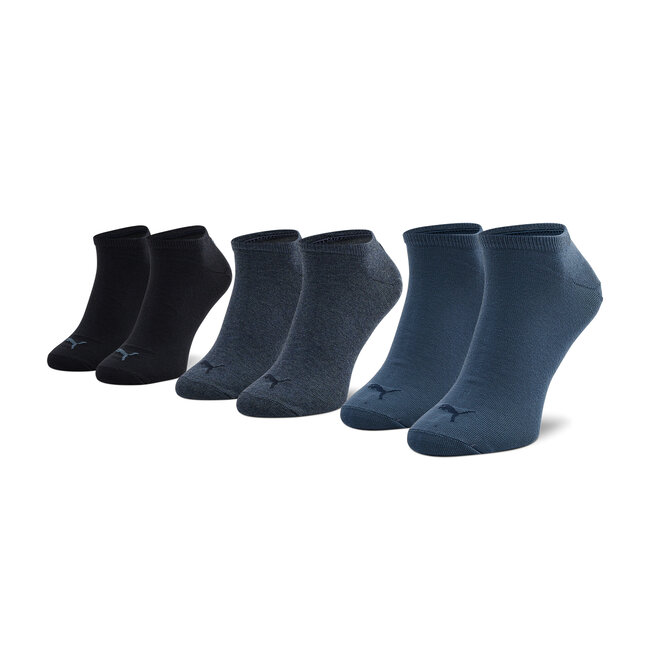 Set di 3 paia di pedulini da uomo Puma - 906807 16 Denim Blue