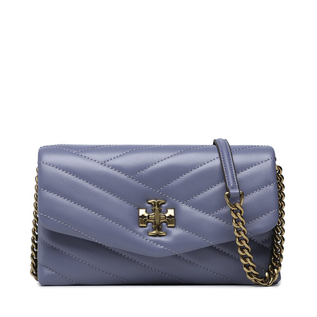 Borsetta Tory Burch - Kira Chevron Chain Wallet 90343 Dark Lotus 500