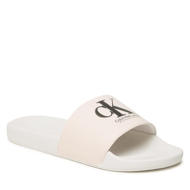 Подарочный набор комплект трусов calvin klein - Slide Oversized Brand YM0YM00662 Ancient White YBH