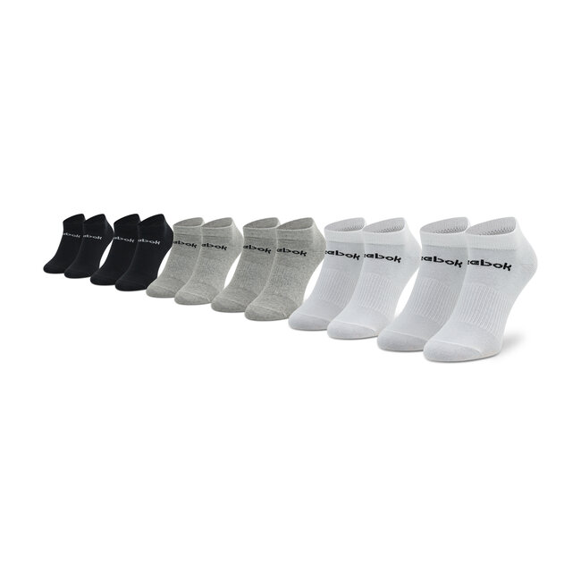 Set di 6 paia di calzini corti unisex Reebok - Act Core Inside GH8165 Mgreyh/White/Black