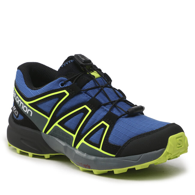 Cipő Salomon - Speedcross Cswp J 417258 09 M0 Nautical Blue/Black/Acid Lime