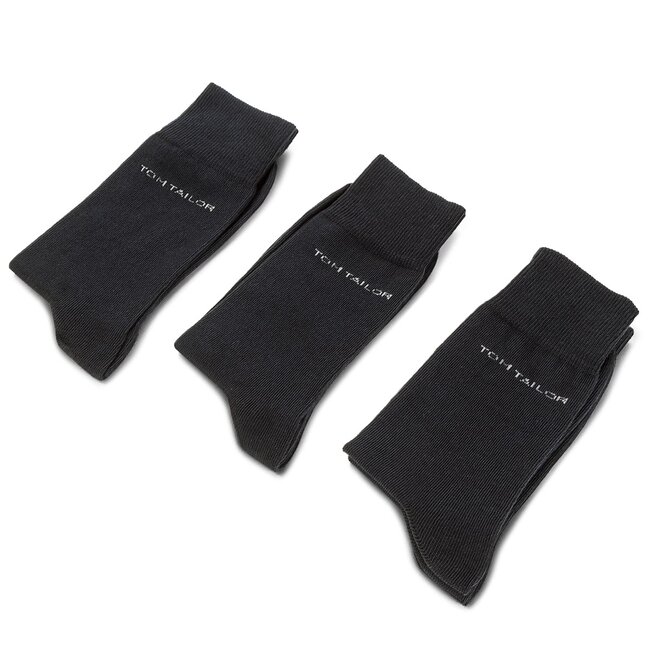 Súprava 3 párov vysokých ponožiek unisex Tom Tailor - 9003 Dark Navy 545
