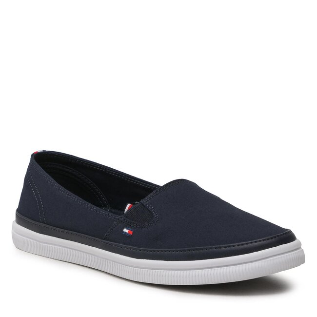 Sneakers aus Stoff Tommy Hilfiger - Essential Kesha Slip-On FW0FW07121 Space Blue DW6