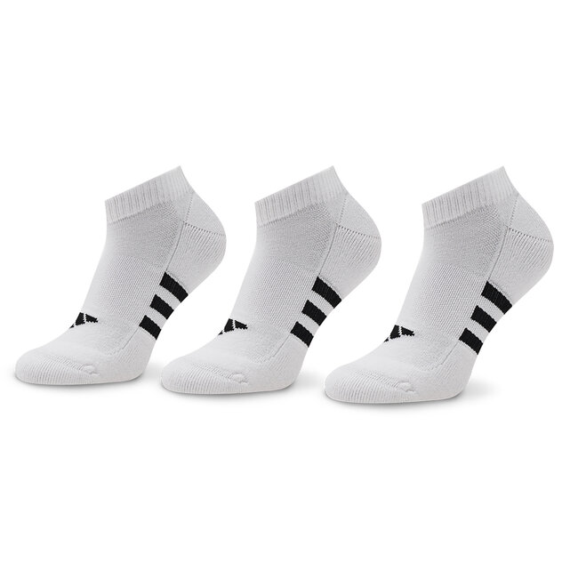 Set di 3 paia di calzini corti unisex adidas - Prf Cush Low 3P HT3449 White/White/White