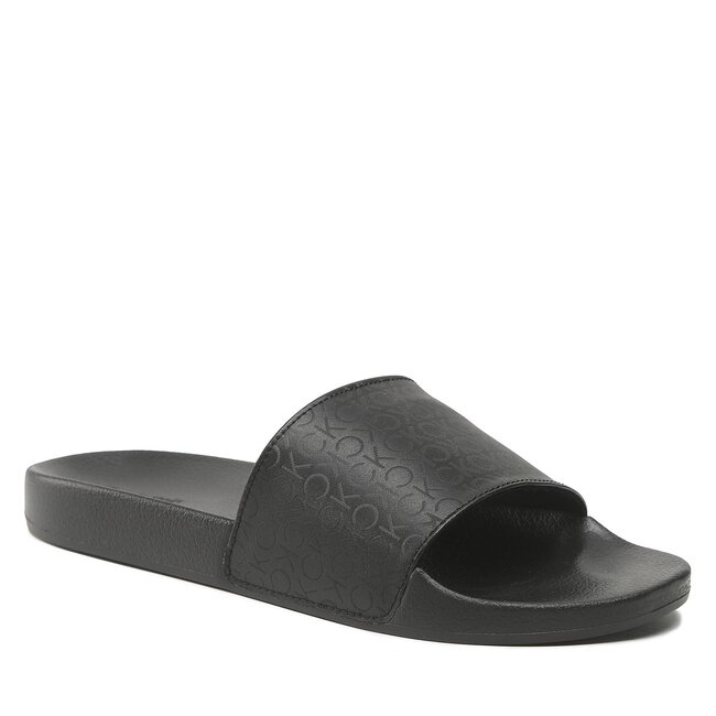 Nazouváky Calvin Klein - Pool Slide Mono HM0HM01009 Black Mono 0GL
