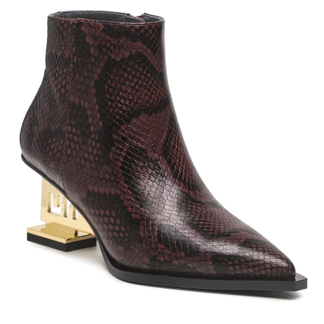 Polokozačky United Nude - Un Bootie Mid 10691750143 Dark Cherry