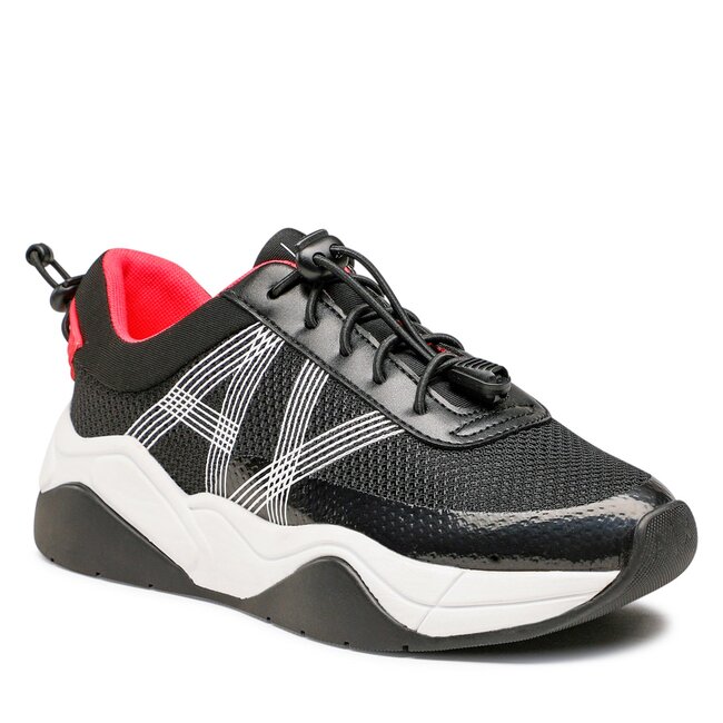 Sneakersy Armani Exchange - XDX105 XV581 S040 Black/Coral