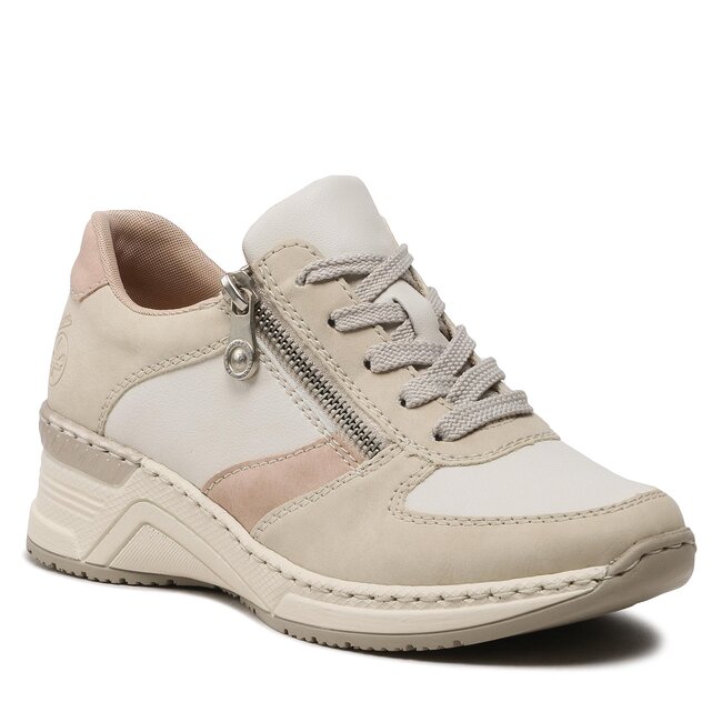 Sneakersy Rieker - N4307-60 Beige Kombi