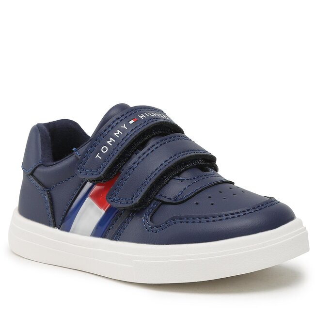 Sneakers Tommy Hilfiger - Flag Low Cut Velcro Sneaker T1B9-32841-1355 S Blue 800