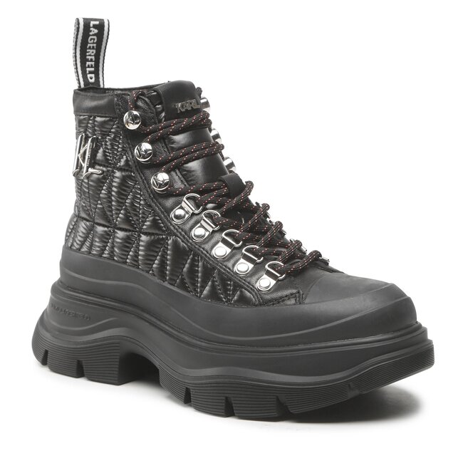 Stiefeletten KARL LAGERFELD - KL42953 Black Nylon Textile