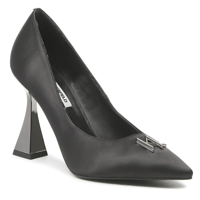 Scarpe basse KARL LAGERFELD - KL32013 Black Satin Textile