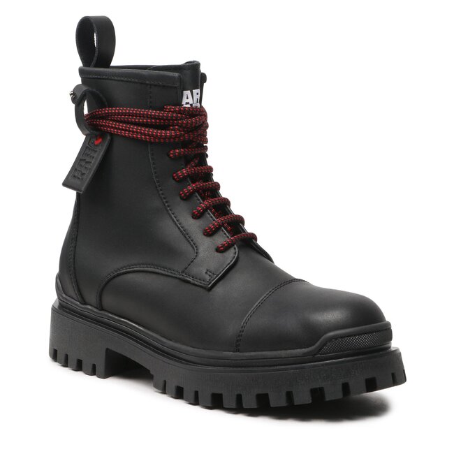 Schnürstiefeletten KARL LAGERFELD - KL91660 Eco Lthr Black