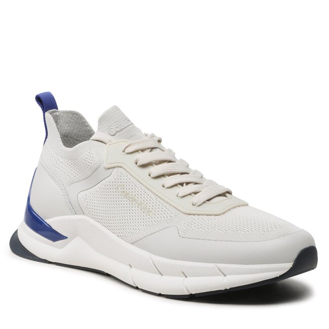 Sneakers Calvin Klein - Low Top Lace Up Mix HM0HM00918 Light Grey/Ultra Blue 0IM