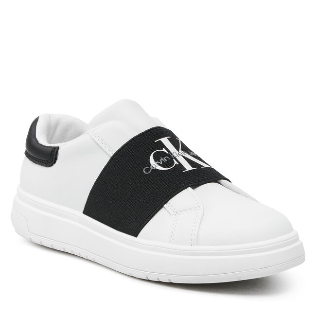 Sneakersy Calvin Klein Jeans - Low Cut Sneaker V3X9-80558-1355 S White/Black Z002