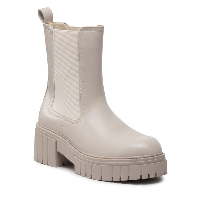 Kotníková obuv s elastickým prvkem DeeZee - ZAL13130-1 Beige