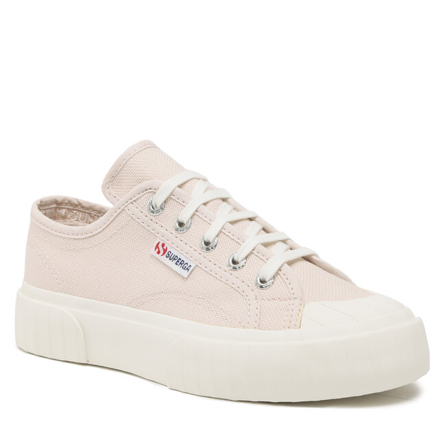 Plátěnky Superga - 2630 Stripe S00GRT0 Pink Almond/F Avorio AKI