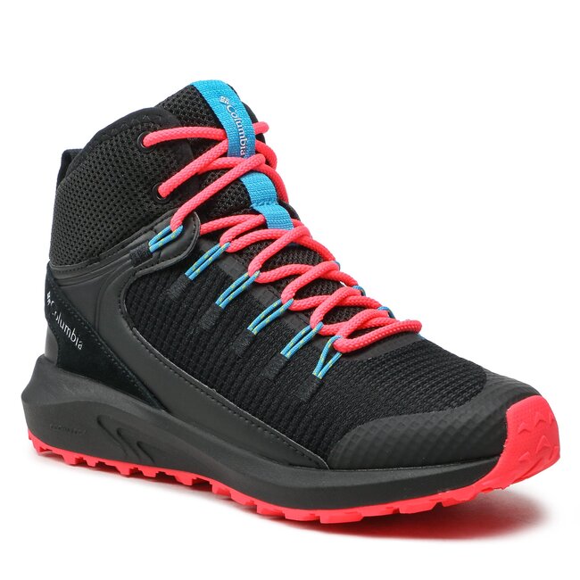 Trekingová obuv Columbia - Trailsorm™ Mid Waterproof BL0155 Black/White 014