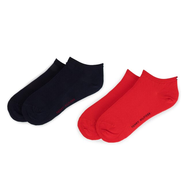 Set di 2 paia di calzini corti da donna Tommy Hilfiger - 343024001 Red 684