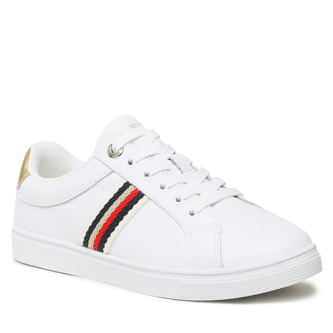 Sneakers Tommy Hilfiger - Corporate Webbing Sneaker FW0FW07117 White YBS