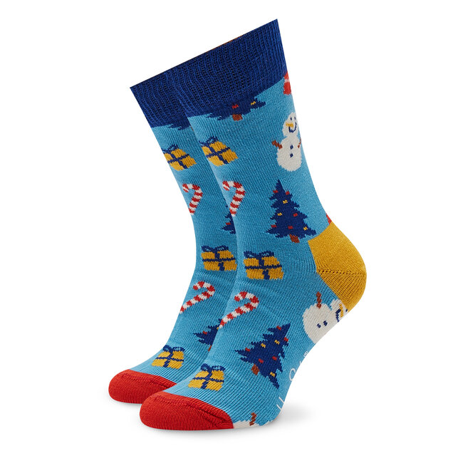 Vysoké dětské ponožky Happy Socks - KBIO01-6300 Modrá