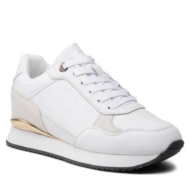 Sneakersy Tommy Hilfiger Metallic Monogram Emboss Sneaker FW0FW06784