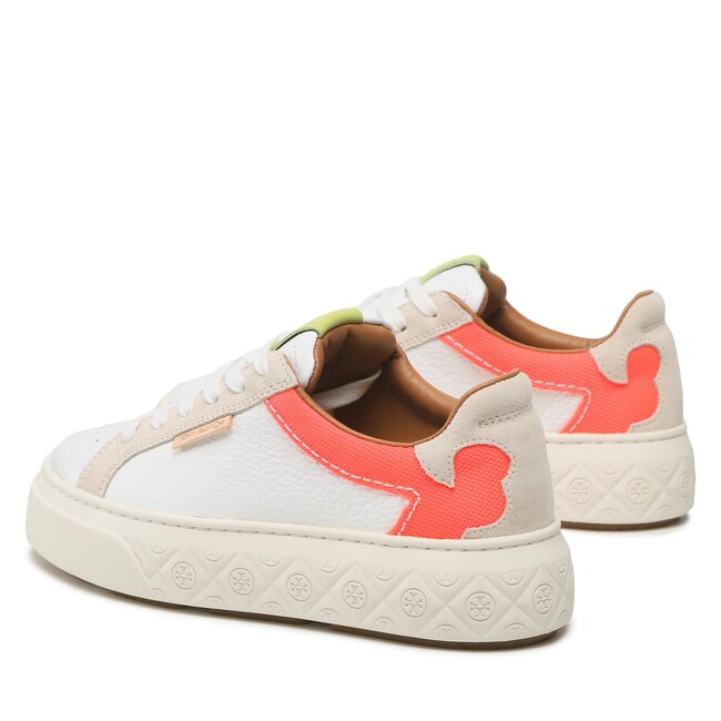 Trainers Tory burch - Ladybug Sneaker Adria 141755 White/Fluorescent  Pink/Frost 100 - Sneakers - Low shoes - Women's shoes 