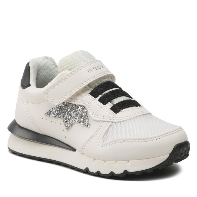 Sneakers Geox J Fastics Girl J35GZC0BC14C0404 S White/Black