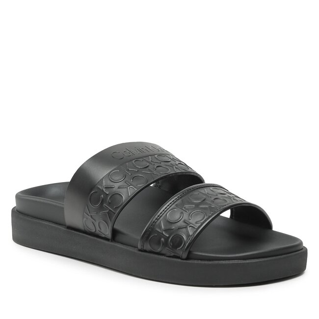 Nazouváky Calvin Klein - Ergo Slide - Hf Mono HW0HW01535 Blacko Mono 0GN