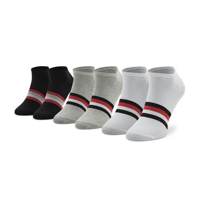 Sada 3 párů nízkých ponožek unisex Champion - U20012 WW001 Wht/Oxgm/Nbk