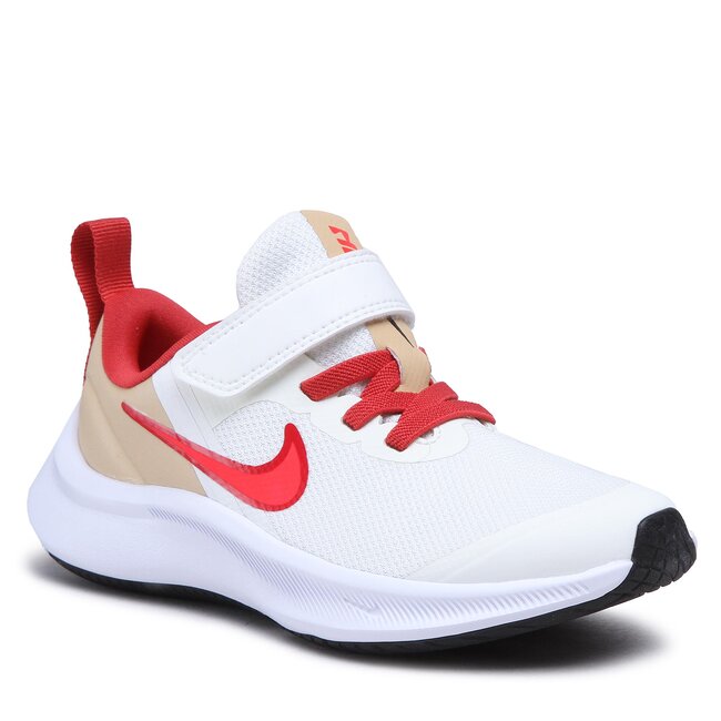 Boty Nike - Star Runner 3 (PSV) DA2777 101 Sail/Bright Crimson/Sesame