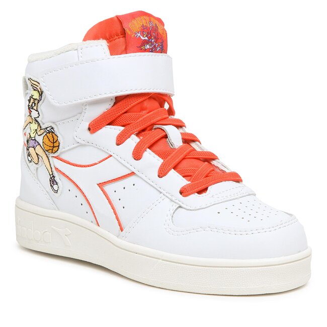 Sneakers Diadora - Magic Basket Mid Lola Ps 501.178933 01 C6287 White/Coral
