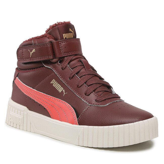 Sneakers Puma - Carina 2.0 Mid Wtr Jr 387380 02 Aubergine/Salom/Gold