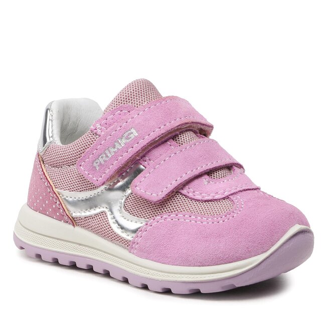 Scarpe Da Ginnastica Primigi Per Bambine E Ragazze - In Pelle, Suola In Gomma, Design Alla Caviglia, Made In Albania