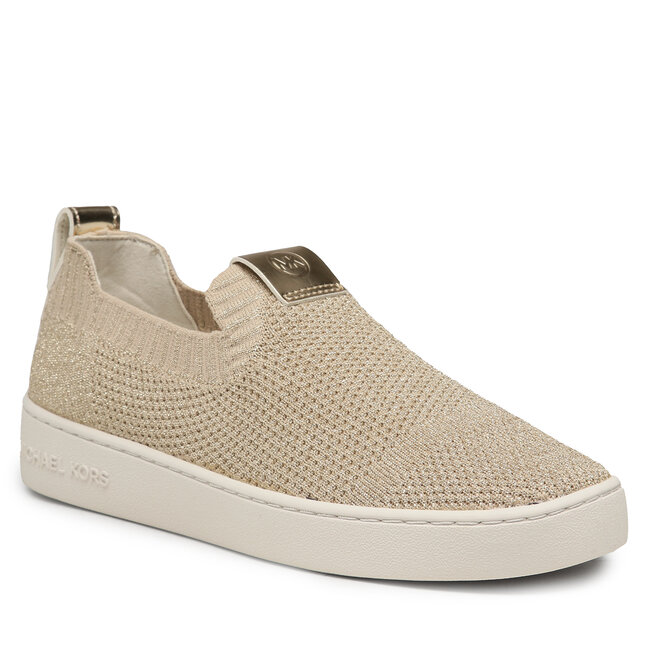 Sneakersy Michael Michael Kors Juno Knit Slip On 43R3JUFSAM Pale Gold