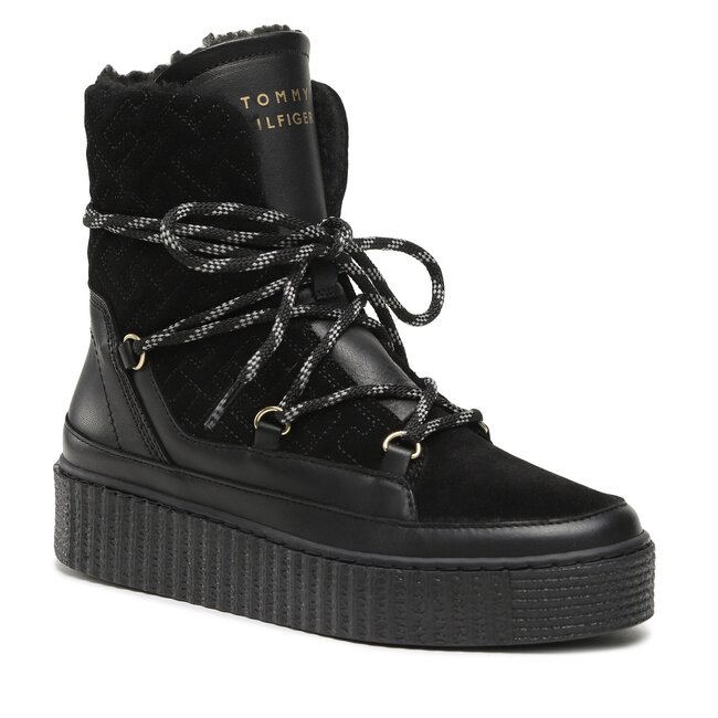 Пуховик парка tommy hilfiger - Snow Boot Monogram FW0FW06852 Black BDS