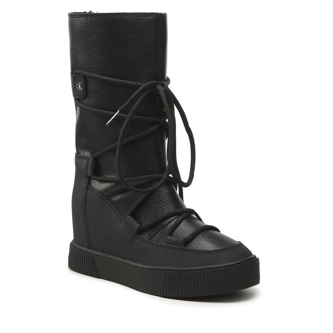 Členková obuv Calvin Klein Jeans - Hidden Wedge Cupsole Snow Boot YW0YW00772 Black BDS