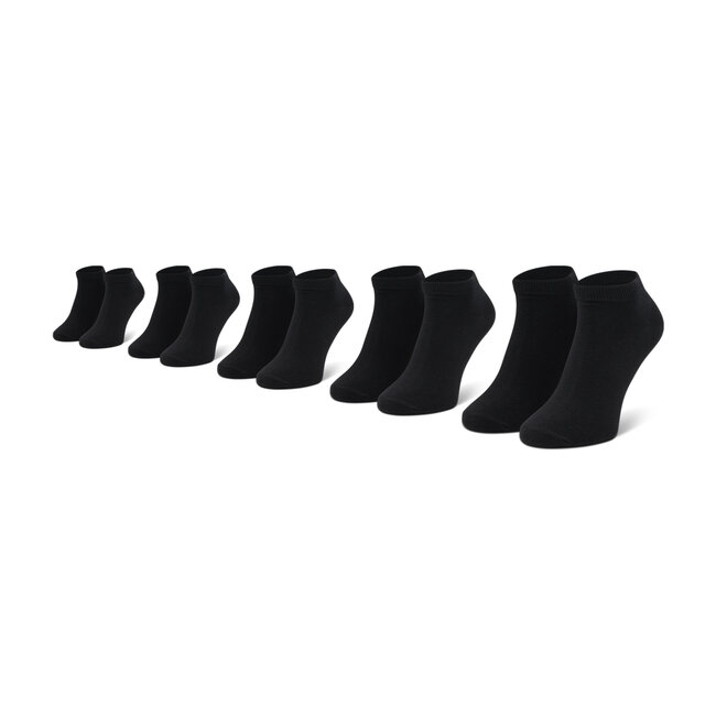 5 Pairs of Men's Low Socks JACK&JONES - Jacdongo 12120278 Black