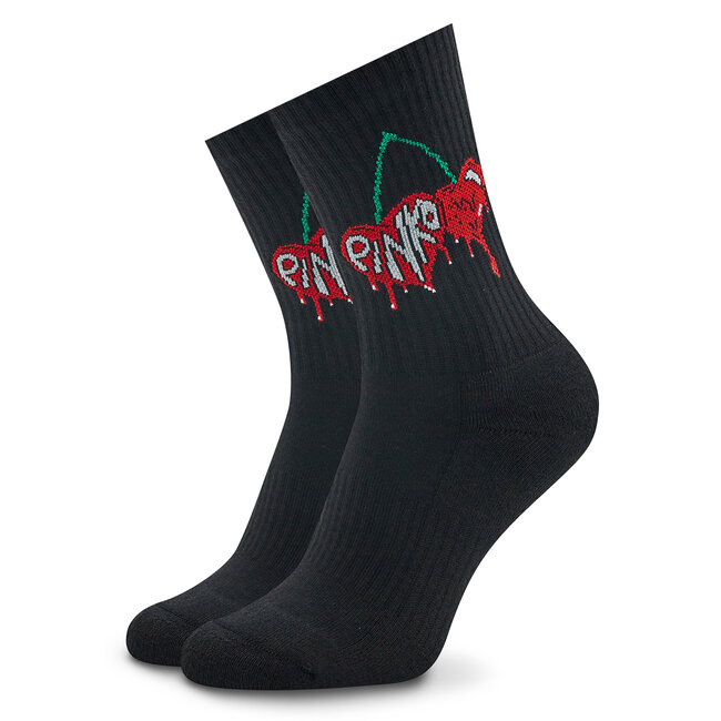 Dámské klasické ponožky Pinko - Aimee 101204 A0VD Black/Red Multi ZR3