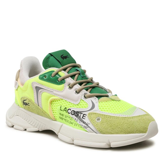 LACOSTE Sneaker bianco nero verde chiaro - Herrenschuhe - Sneakers