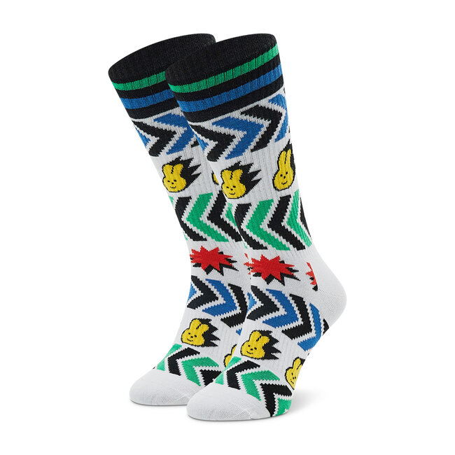 Vysoké pánske ponožky Happy Socks - ATSPE29-1300 Biela