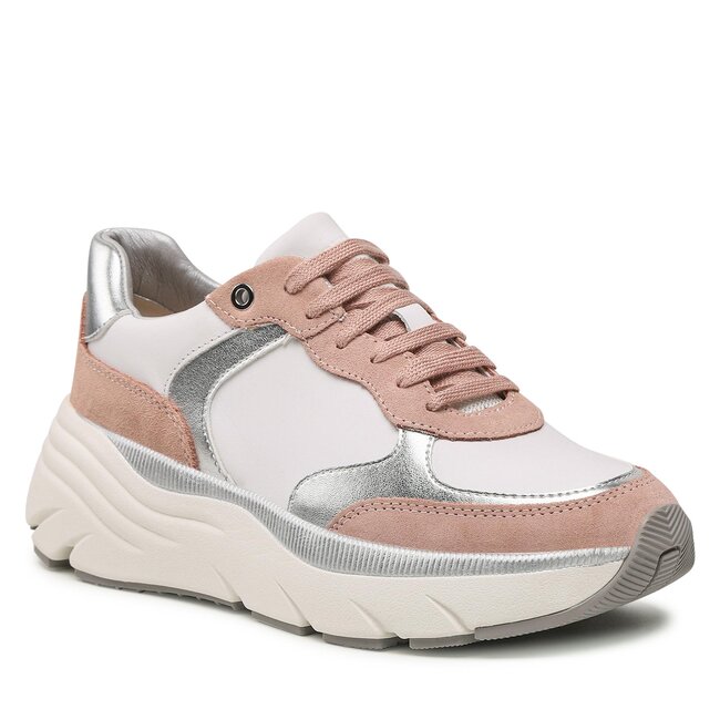 Sneakersy Geox - A Diamanta A D35UFA 08522 C1Z8Z White/Nude - Sneakersy ...