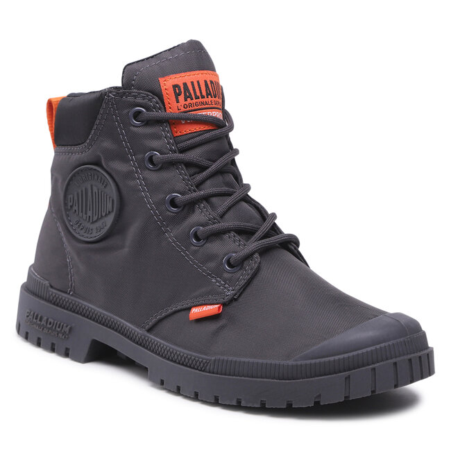 Schnürstiefeletten Palladium - Pampa Sp20 Cuff Wp+ 76835-021-M Asphalt