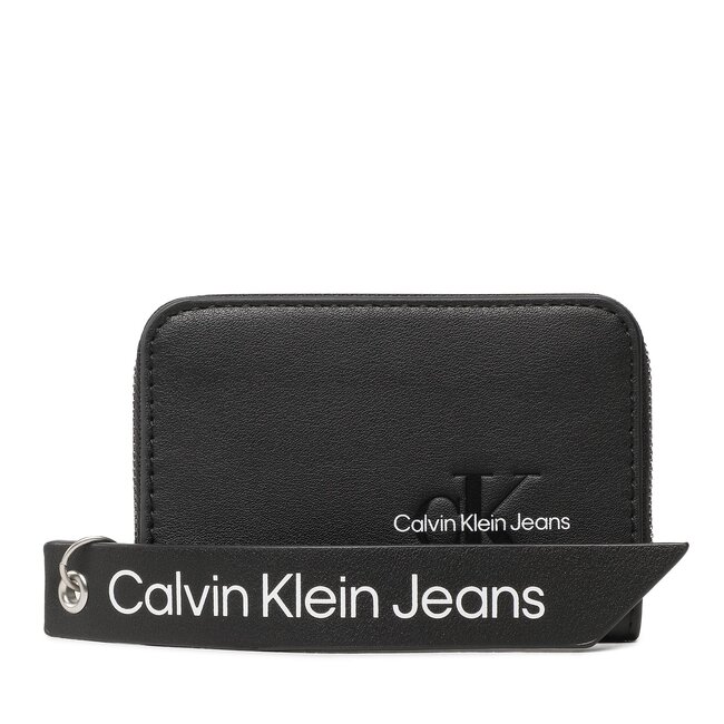 Portafoglio piccolo da donna Calvin Klein Jeans - Sculpted Med Zip Around Tag K60K610578 BDS
