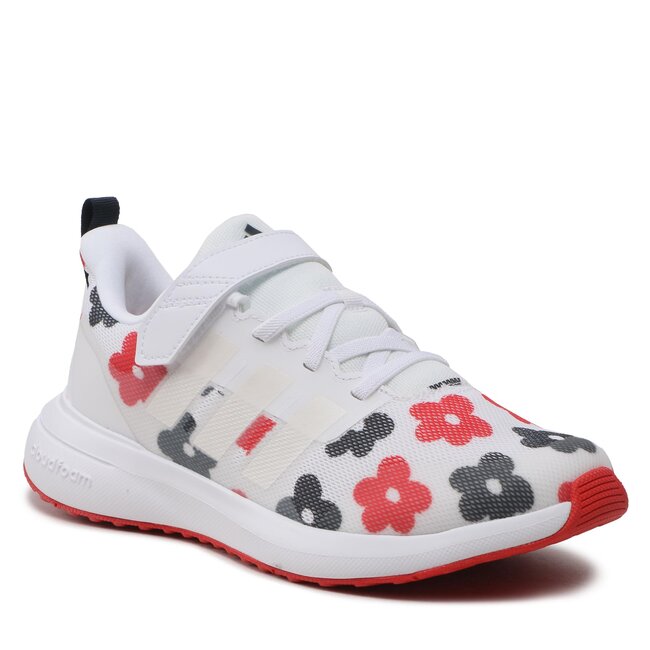 Scarpe adidas - Fortarun 2.0 Cloudfoam Sport Running Elastic Lace Top Strap Shoes GZ9754 Bianco