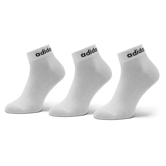 Set di 3 paia di calzini lunghi unisex adidas - HT3451 Bianco