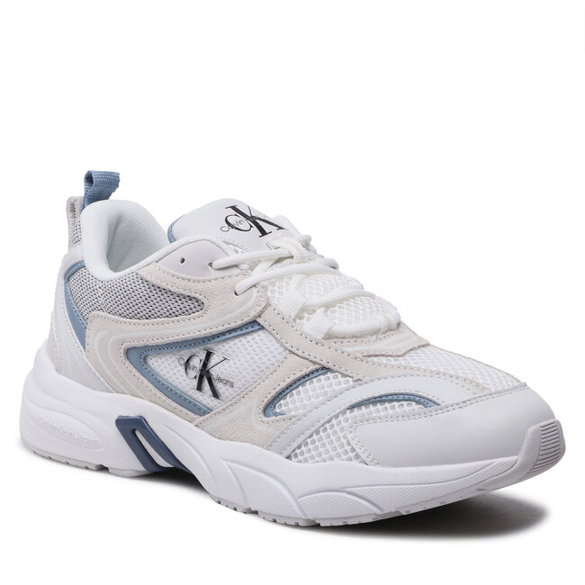 Sneakers Calvin Klein Jeans - Retro Tennis Su-Mesh YM0YM00589 White/Iceland Blue 01S