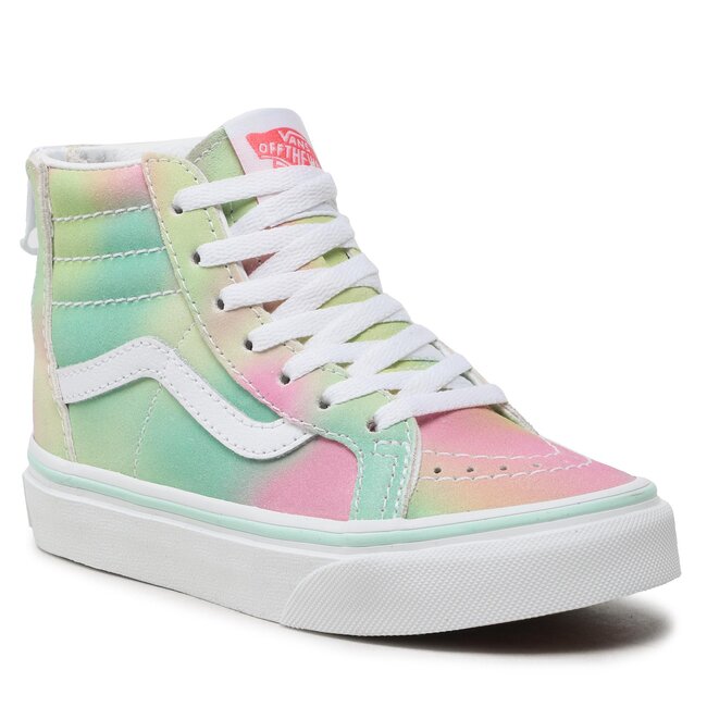 Sneakersy Vans Sk8Hi Zip VN0A4BUXZQP1 Rainbow Suede Pastel Mult