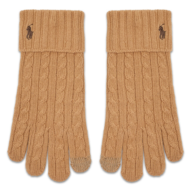 Dámske rukavice Polo Ralph Lauren - 449891268004 Camel
