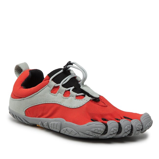 Vibram FiveFingers V-Run Retro - Chaussures Minimalistes Course - Rouge/Noir/Gris - Homme
